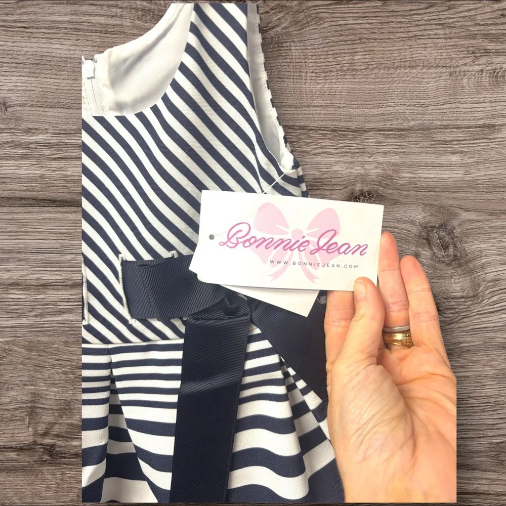 NWT Bonnie Jean 2T Pleated Sundress Sleeveless Halter. 15% off w 2+ bundle. - Picture 4 of 9